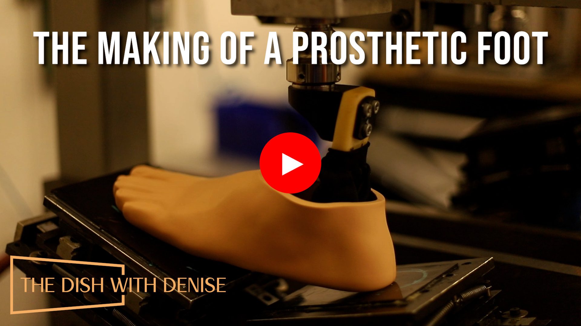 A thumbnail of the making of a prosthetic foot